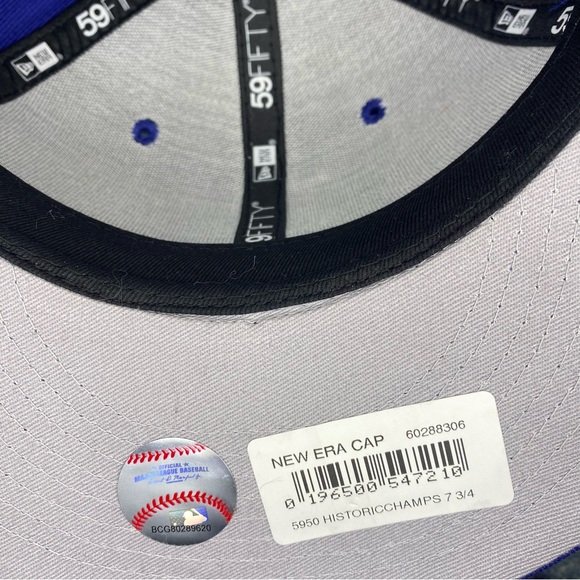 NWT LA Dodgers World Series Champions Fitted Hat - Picture 10 of 10